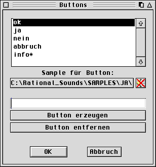 Buttons und ihre Ger&auml;usche